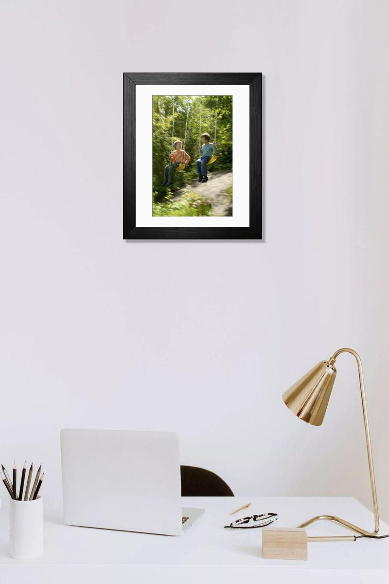 Shown hanging in a room: Modern 14"x12" (36x31cm)