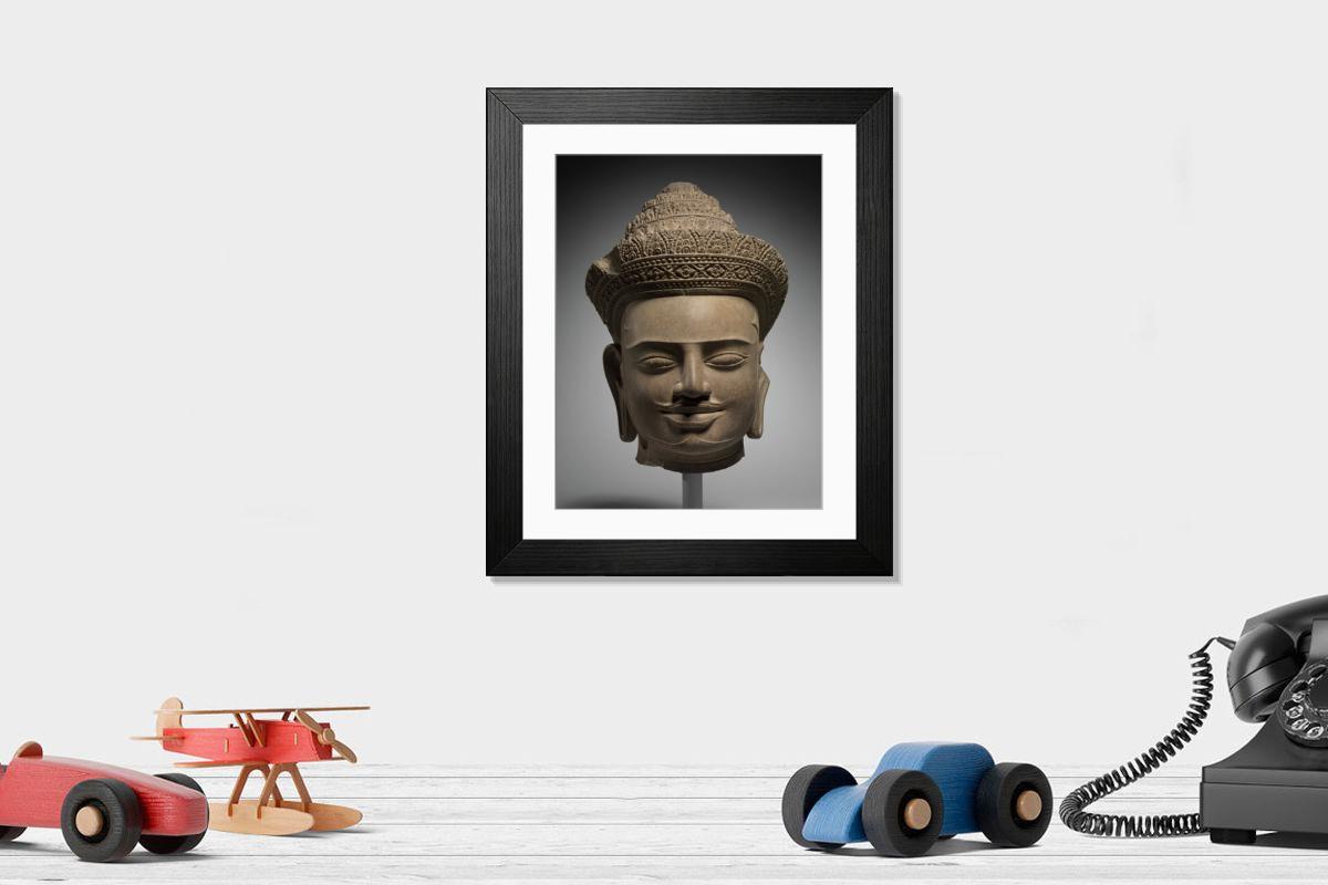 Shown hanging in a room: Modern 14"x12" (36x31cm)