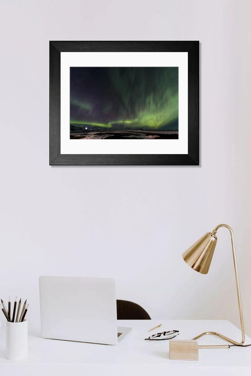 Shown hanging in a room: Modern 14"x12" (36x31cm)