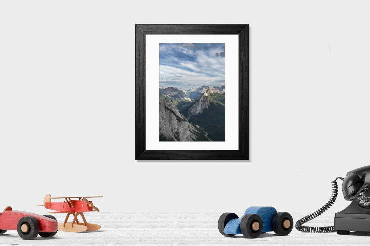 Shown hanging in a room: Modern 14"x12" (36x31cm)