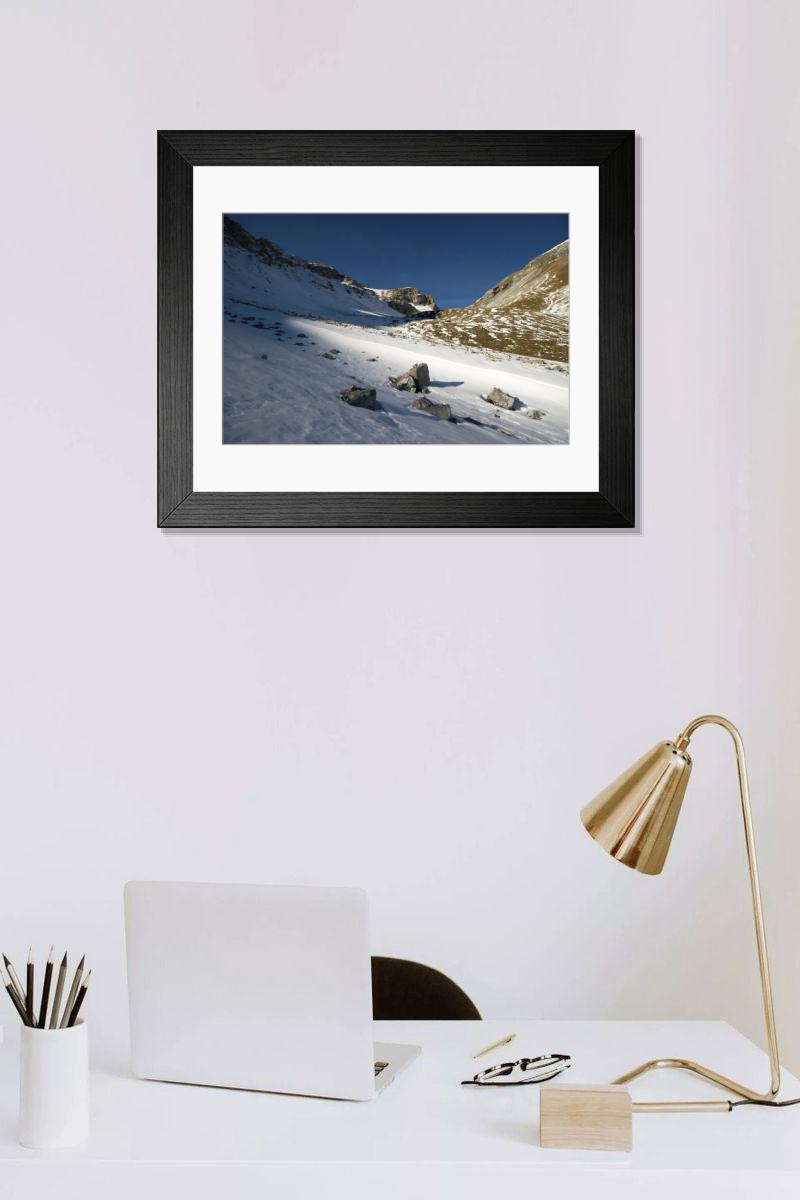 Shown hanging in a room: Modern 14"x12" (36x31cm)