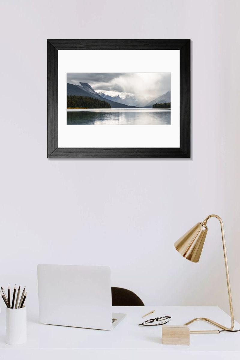 Shown hanging in a room: Modern 14"x12" (36x31cm)