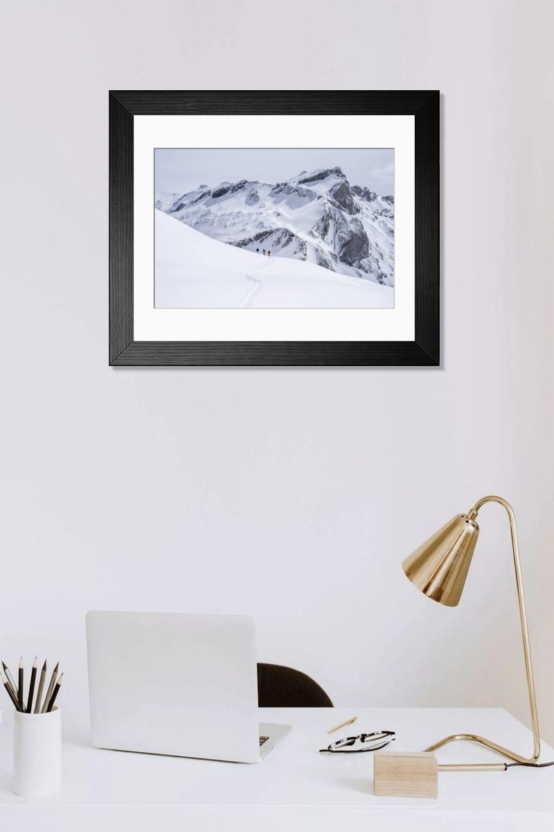 Shown hanging in a room: Modern 14"x12" (36x31cm)