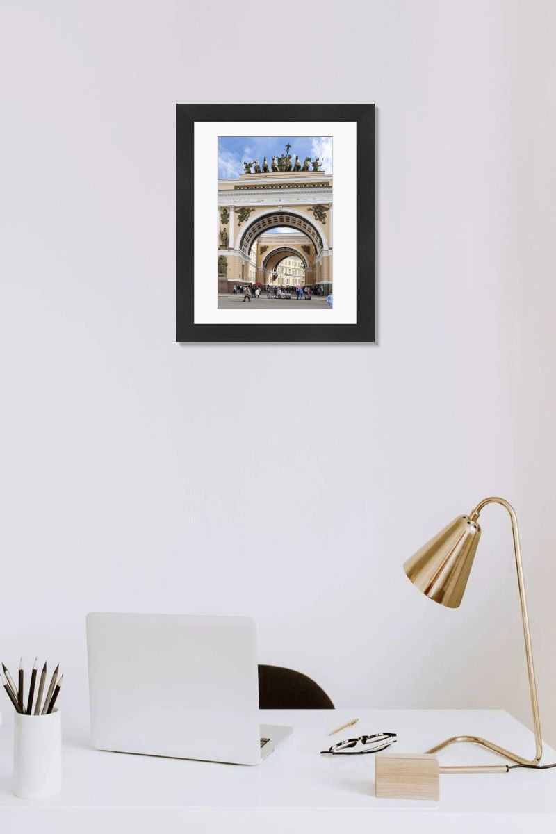 Shown hanging in a room: Modern 14"x12" (36x31cm)