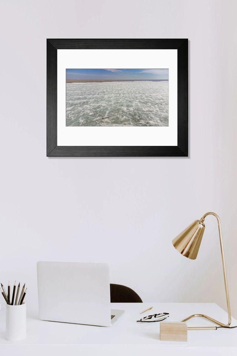 Shown hanging in a room: Modern 14"x12" (36x31cm)