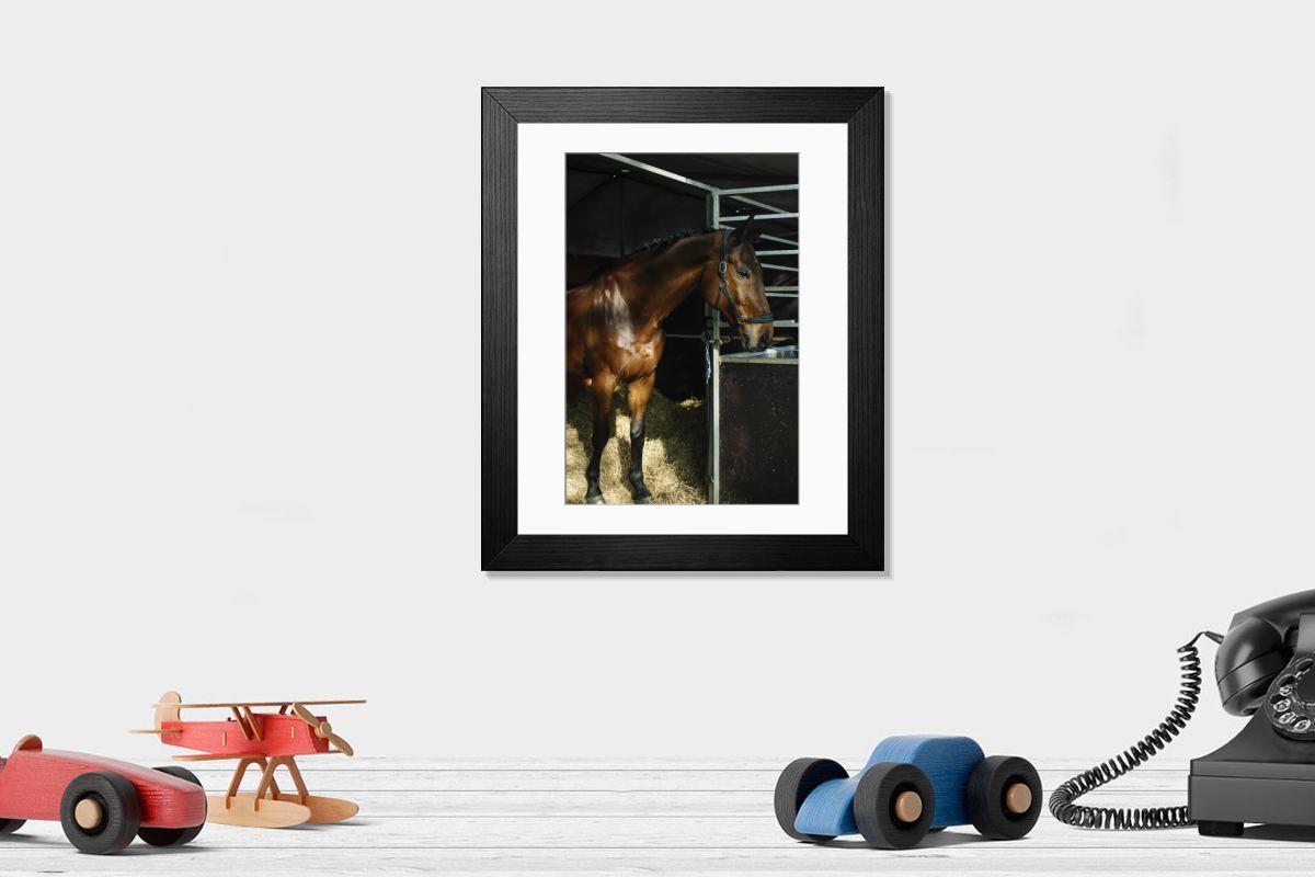 Shown hanging in a room: Modern 14"x12" (36x31cm)