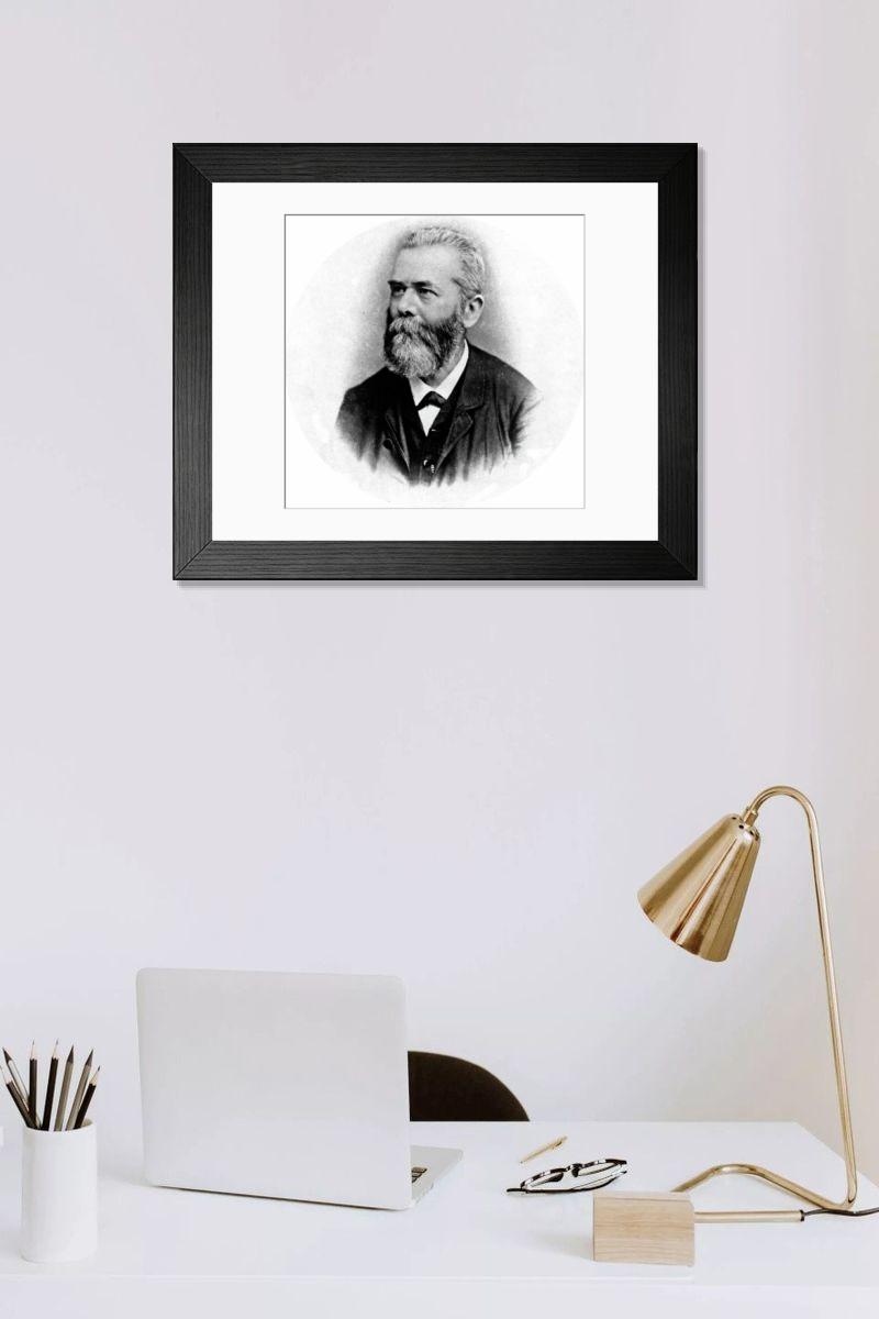 Shown hanging in a room: Modern 14"x12" (36x31cm)