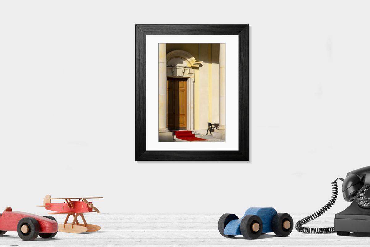Shown hanging in a room: Modern 14"x12" (36x31cm)