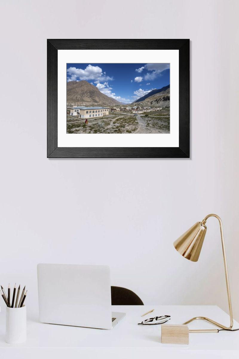 Shown hanging in a room: Modern 14"x12" (36x31cm)