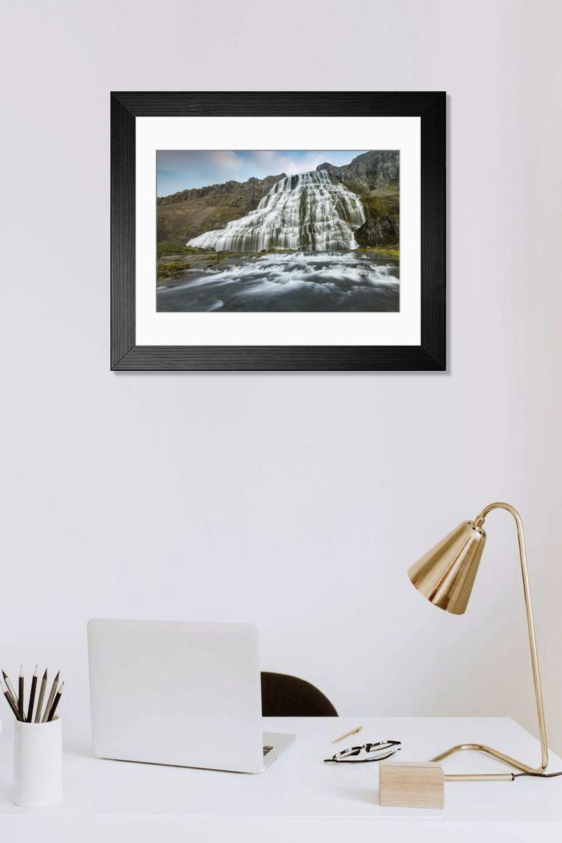 Shown hanging in a room: Modern 14"x12" (36x31cm)