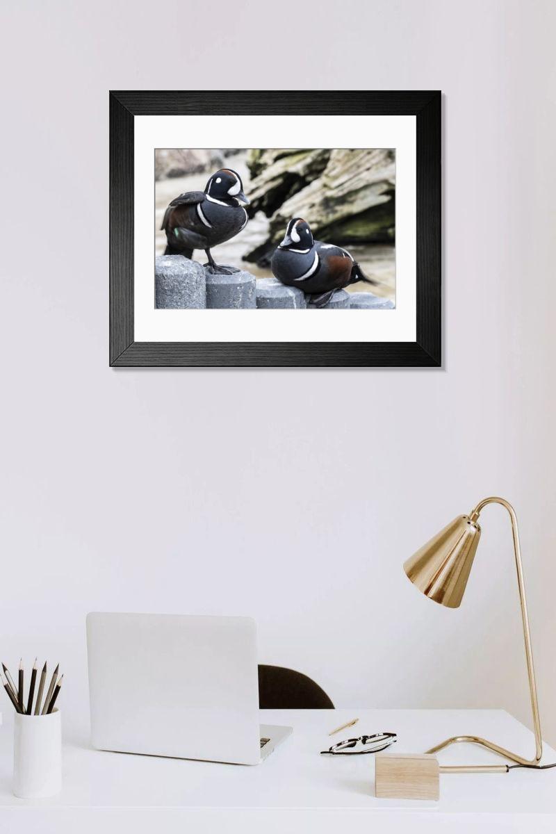 Shown hanging in a room: Modern 14"x12" (36x31cm)