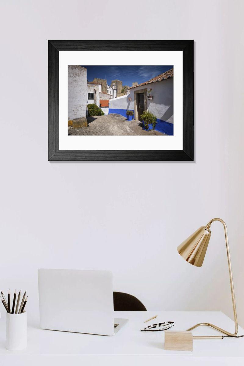 Shown hanging in a room: Modern 14"x12" (36x31cm)