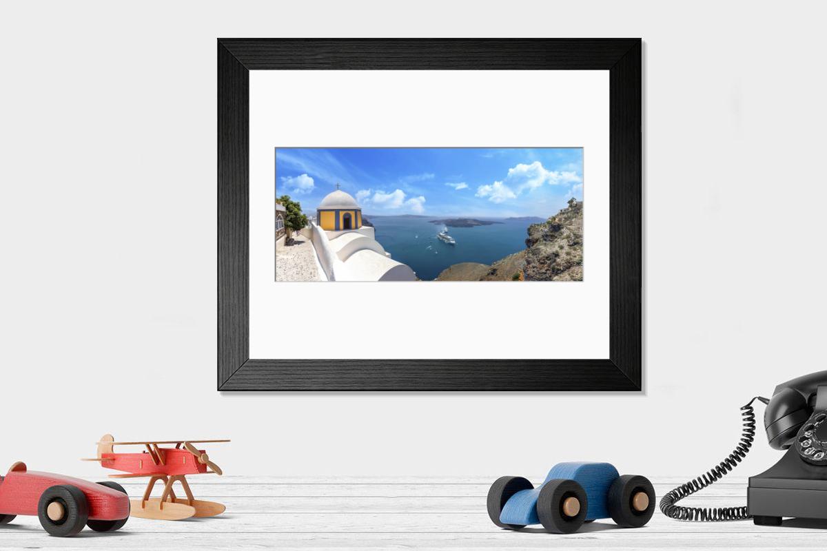 Shown hanging in a room: Modern 14"x12" (36x31cm)