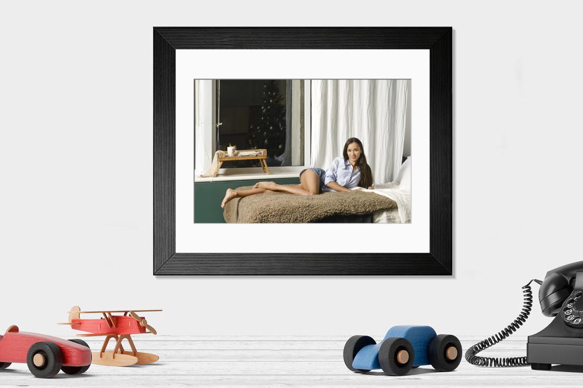 Shown hanging in a room: Modern 14"x12" (36x31cm)