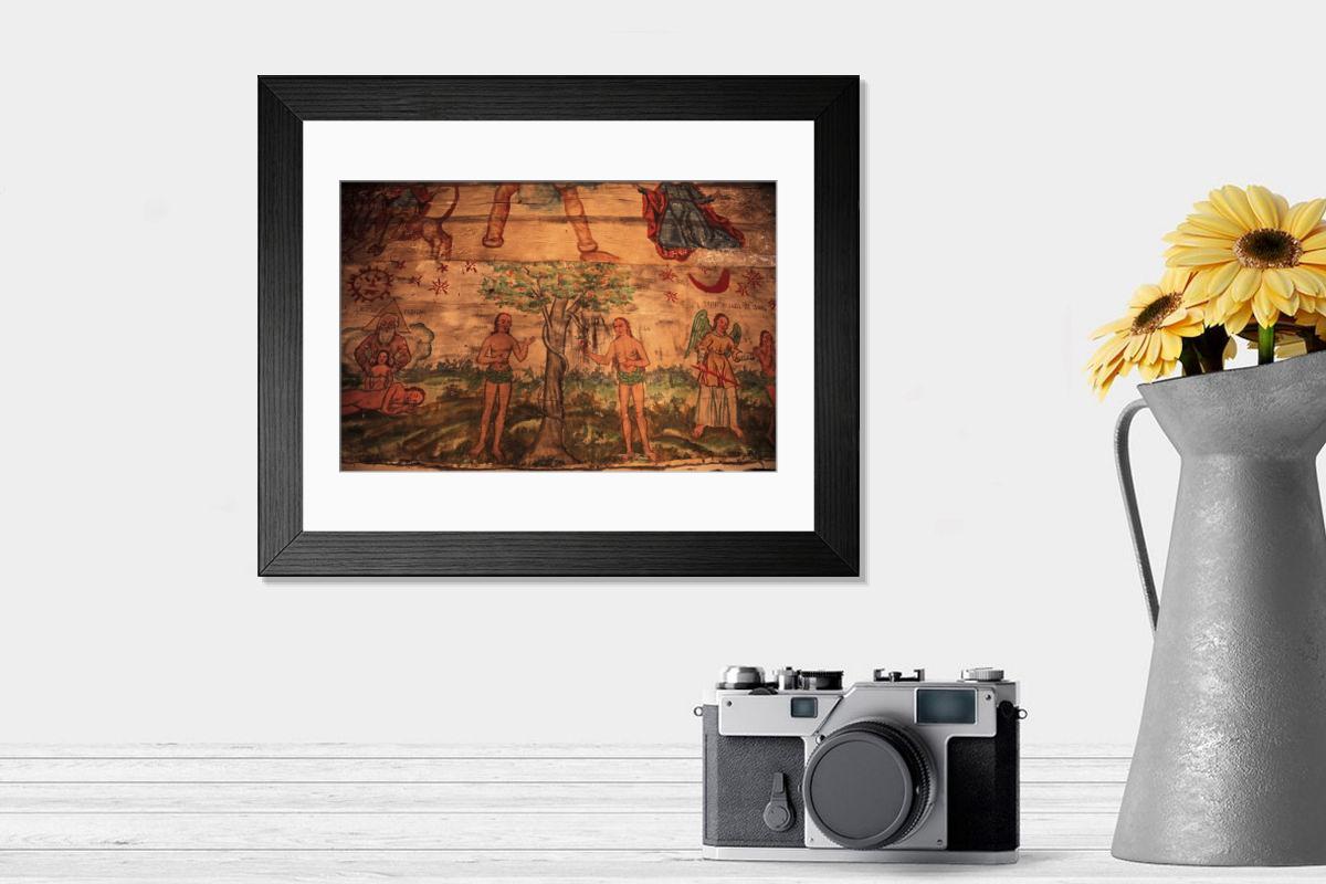 Shown hanging in a room: Modern 14"x12" (36x31cm)