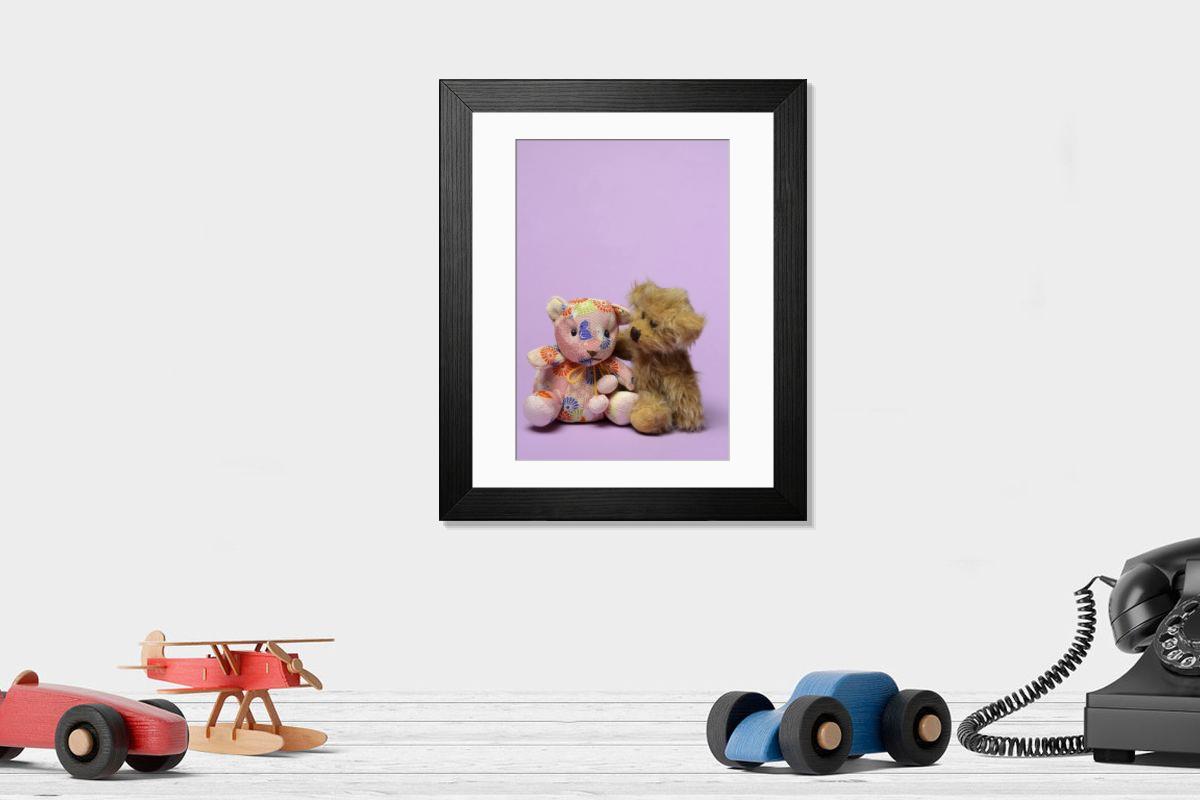 Shown hanging in a room: Modern 14"x12" (36x31cm)