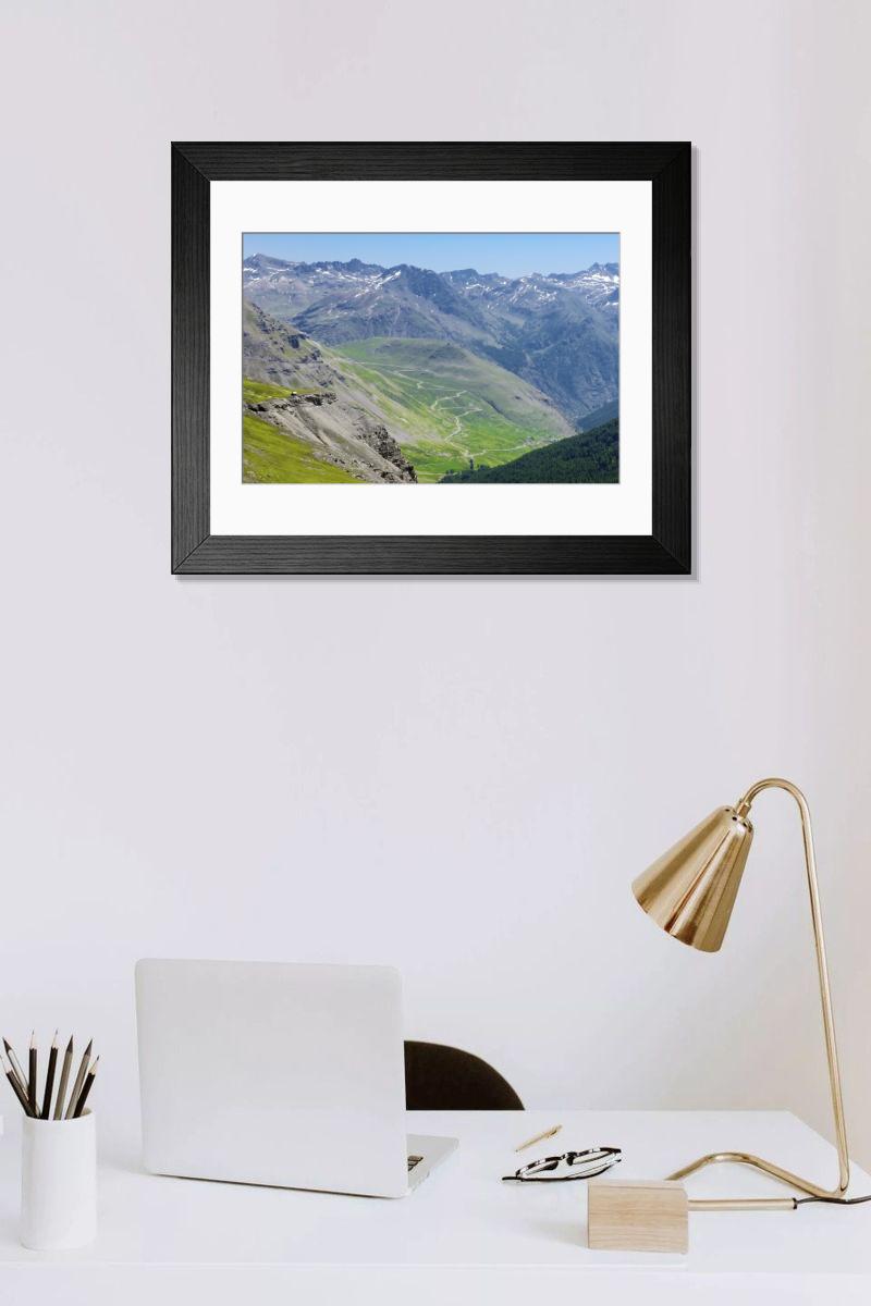Shown hanging in a room: Modern 14"x12" (36x31cm)