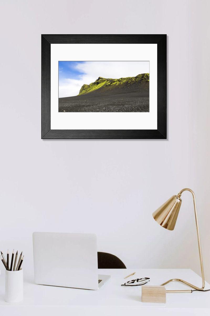Shown hanging in a room: Modern 14"x12" (36x31cm)