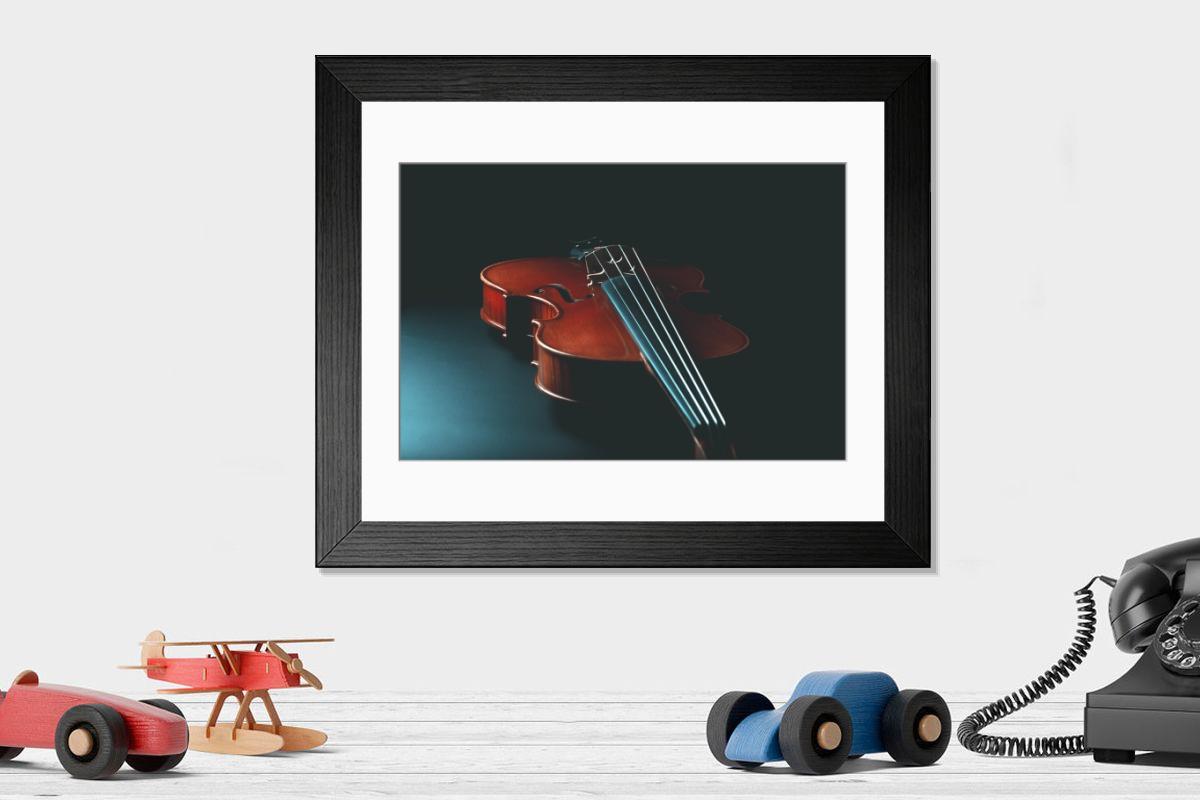 Shown hanging in a room: Modern 14"x12" (36x31cm)
