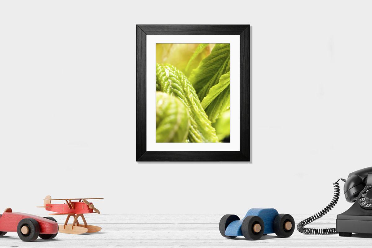 Shown hanging in a room: Modern 14"x12" (36x31cm)