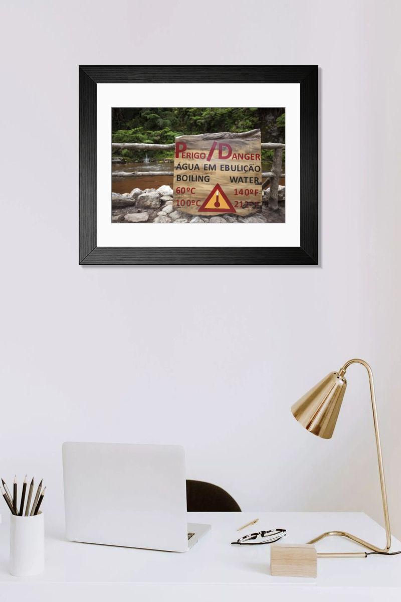 Shown hanging in a room: Modern 14"x12" (36x31cm)
