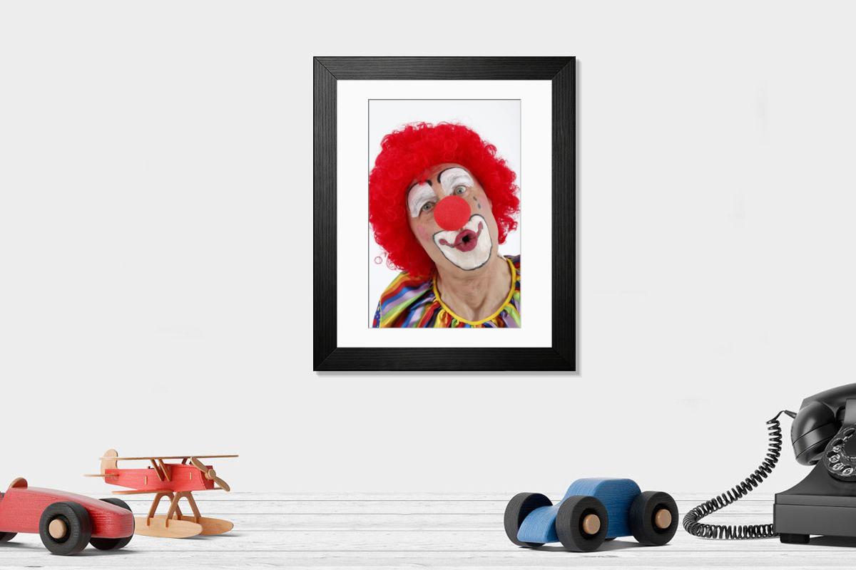 Shown hanging in a room: Modern 14"x12" (36x31cm)