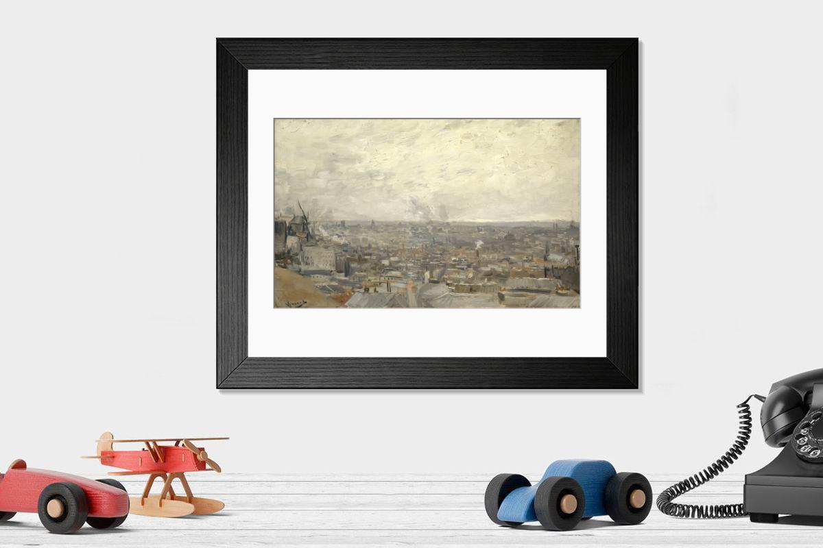 Shown hanging in a room: Modern 14"x12" (36x31cm)
