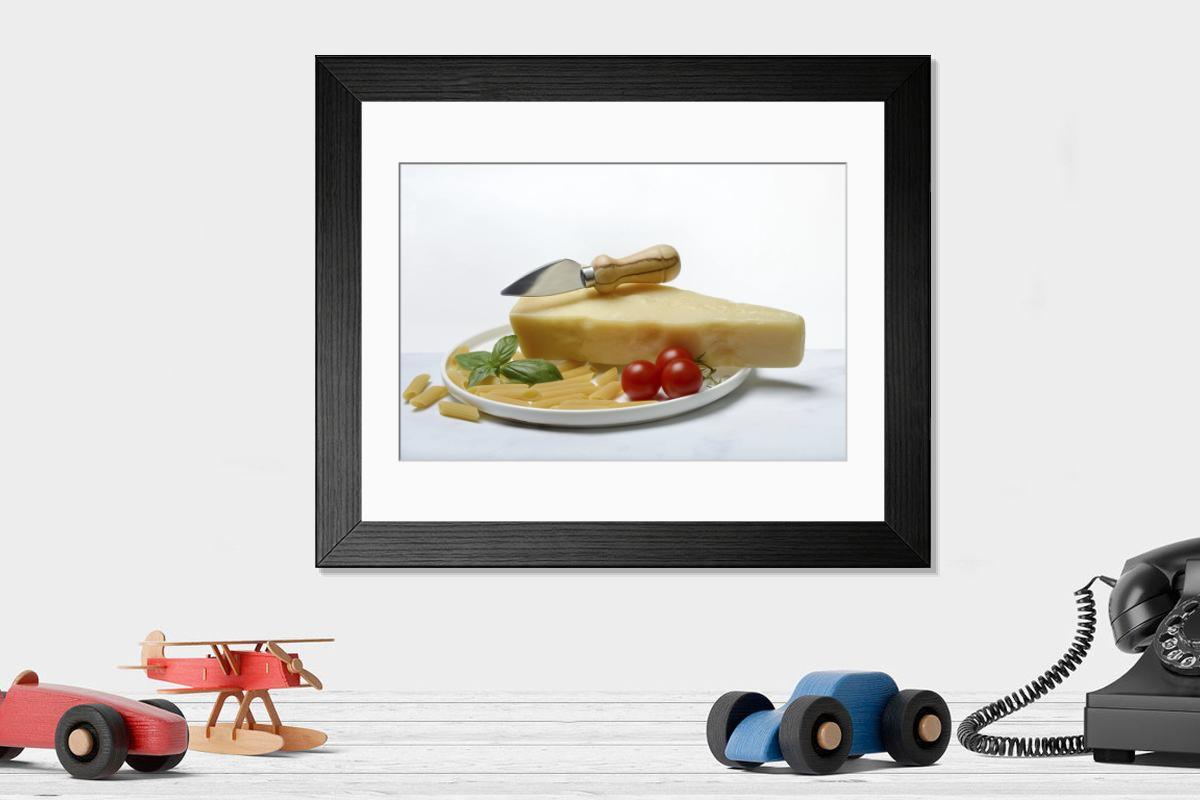Shown hanging in a room: Modern 14"x12" (36x31cm)