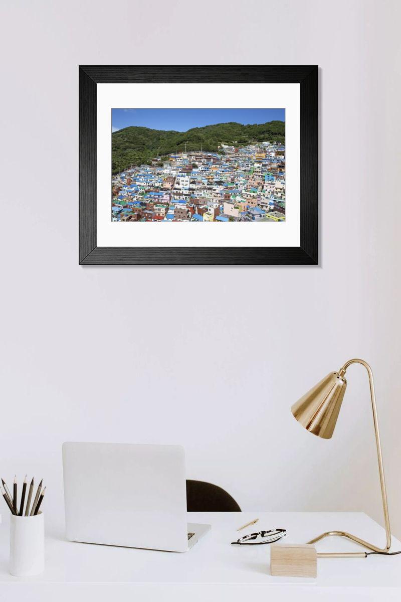 Shown hanging in a room: Modern 14"x12" (36x31cm)