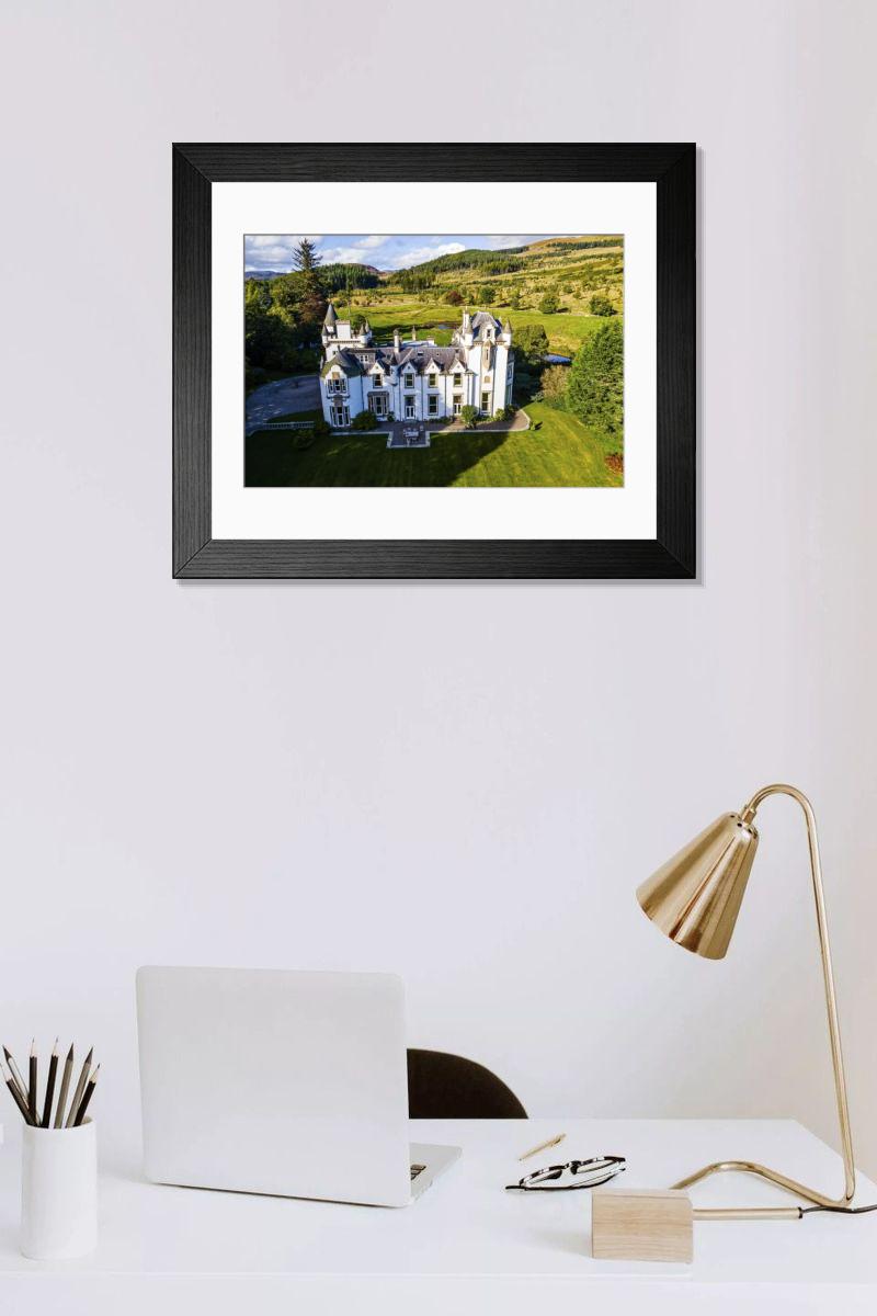 Shown hanging in a room: Modern 14"x12" (36x31cm)