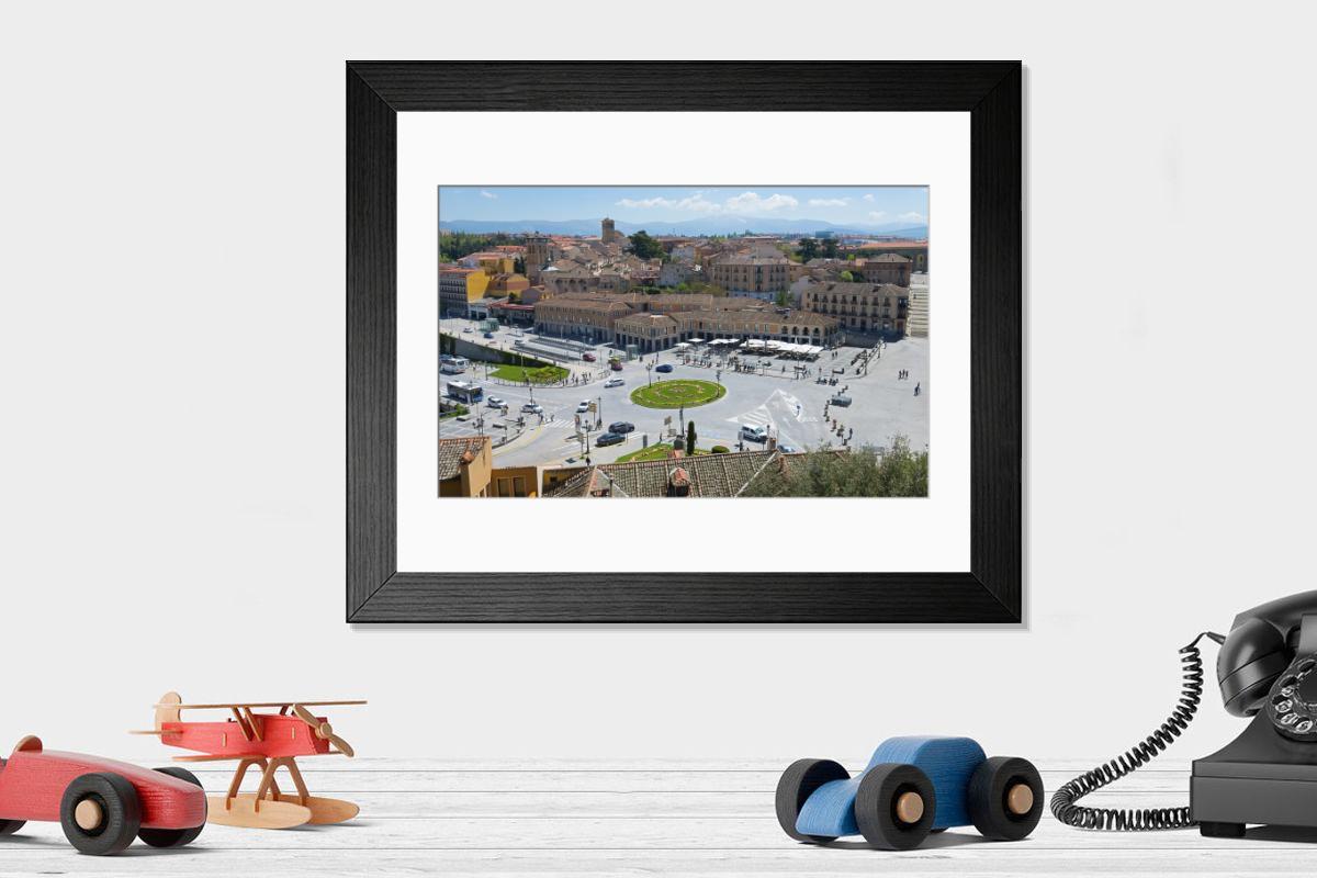 Shown hanging in a room: Modern 14"x12" (36x31cm)
