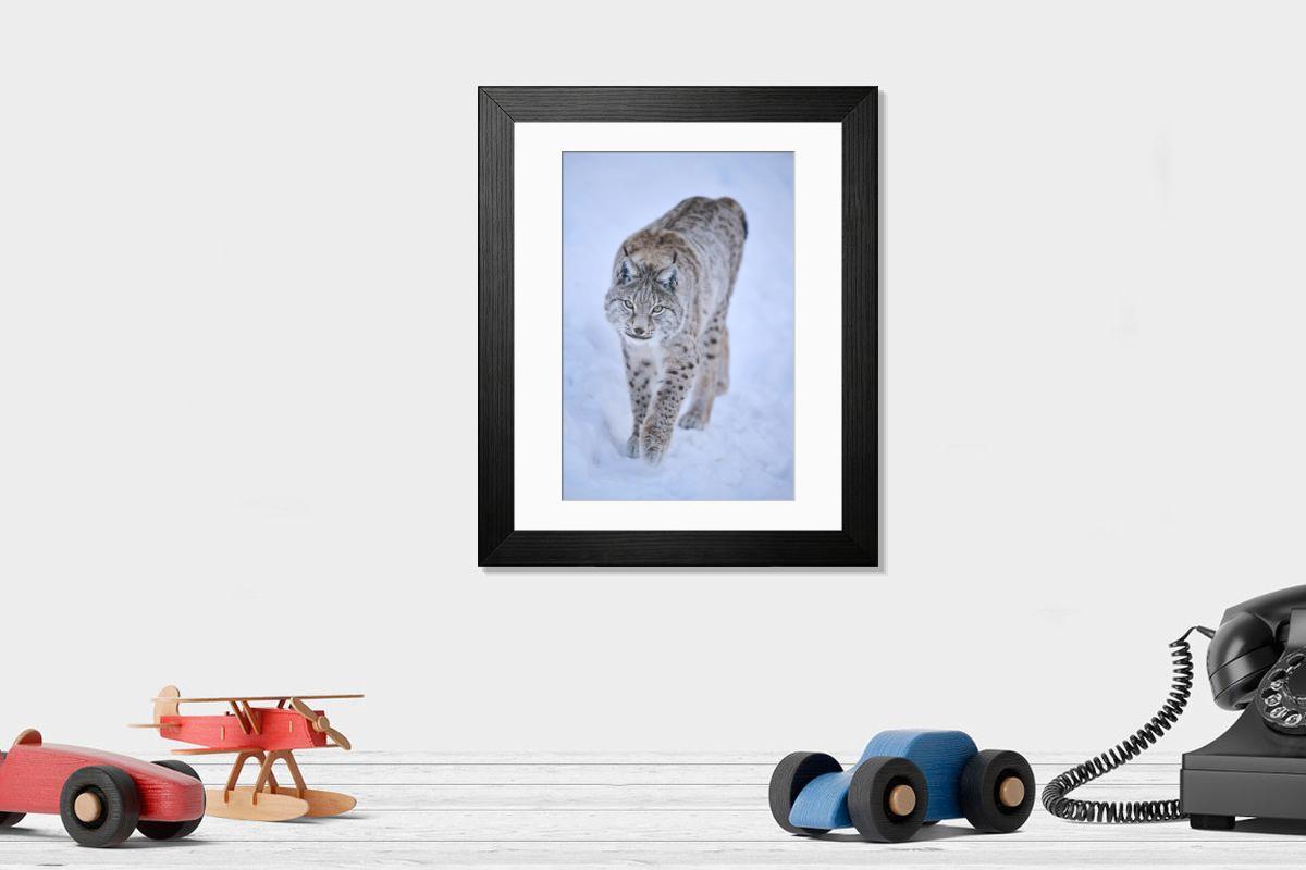 Shown hanging in a room: Modern 14"x12" (36x31cm)