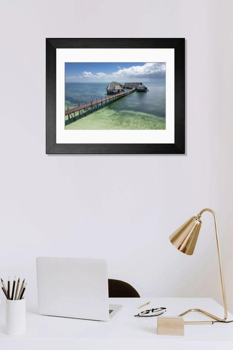Shown hanging in a room: Modern 14"x12" (36x31cm)