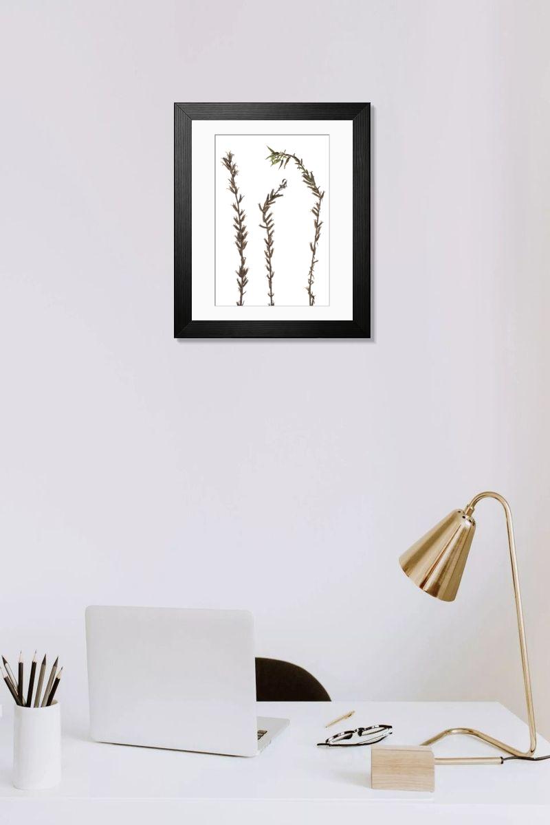 Shown hanging in a room: Modern 14"x12" (36x31cm)