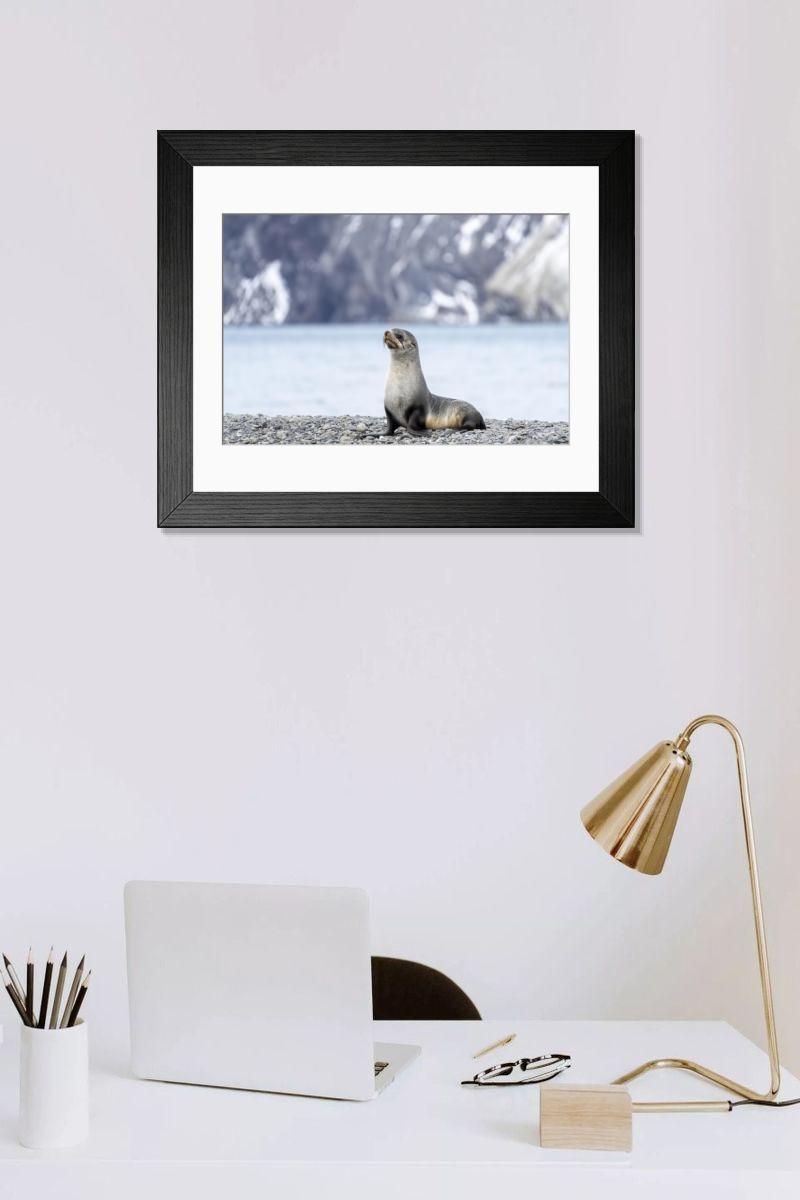 Shown hanging in a room: Modern 14"x12" (36x31cm)