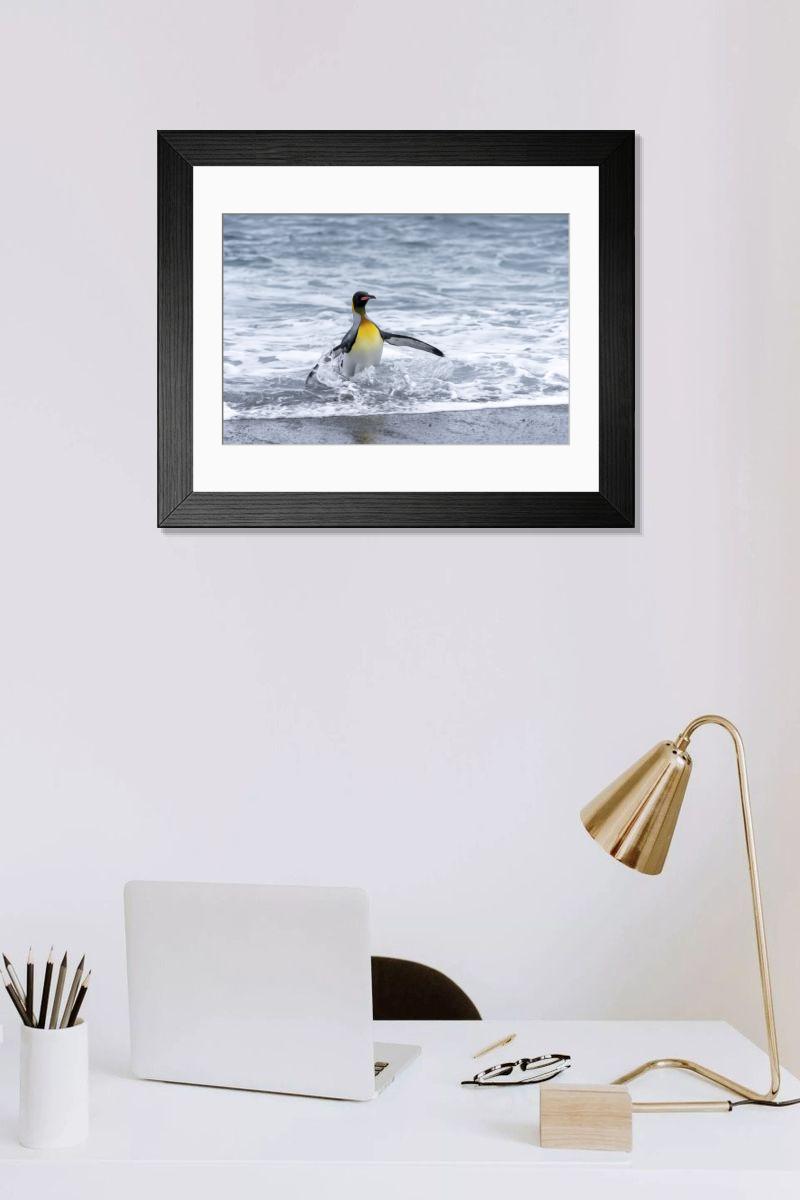 Shown hanging in a room: Modern 14"x12" (36x31cm)
