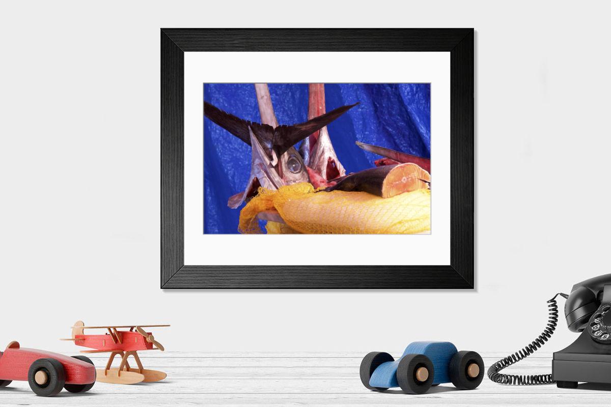 Shown hanging in a room: Modern 14"x12" (36x31cm)