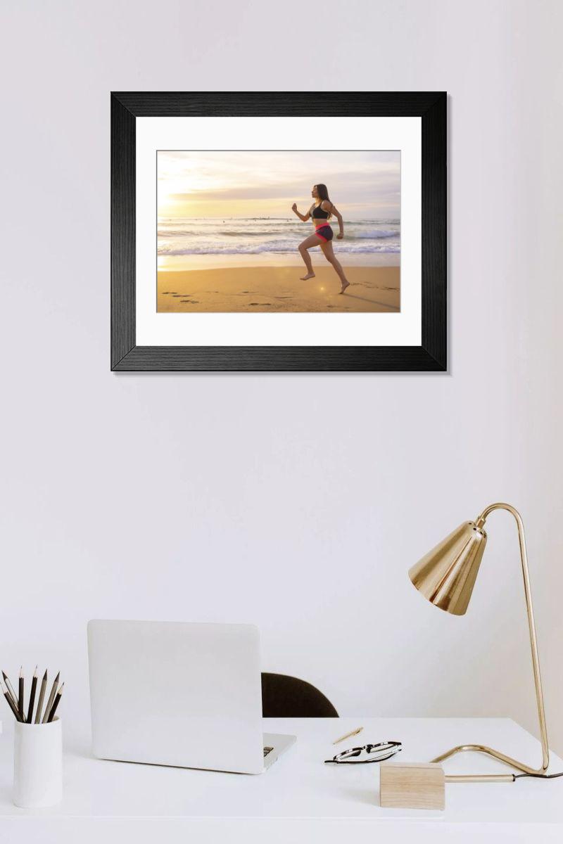 Shown hanging in a room: Modern 14"x12" (36x31cm)