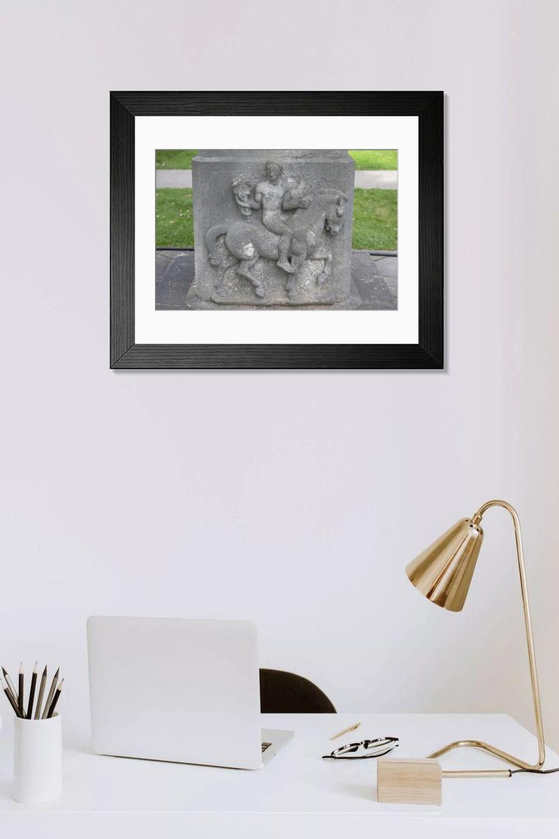 Shown hanging in a room: Modern 14"x12" (36x31cm)