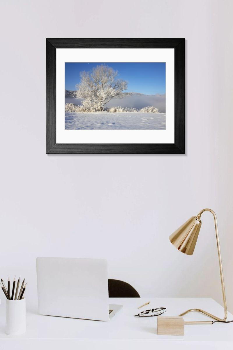 Shown hanging in a room: Modern 14"x12" (36x31cm)