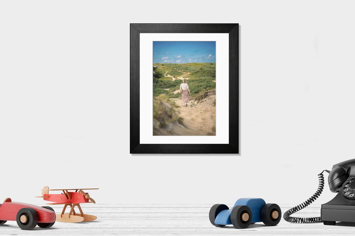 Shown hanging in a room: Modern 14"x12" (36x31cm)