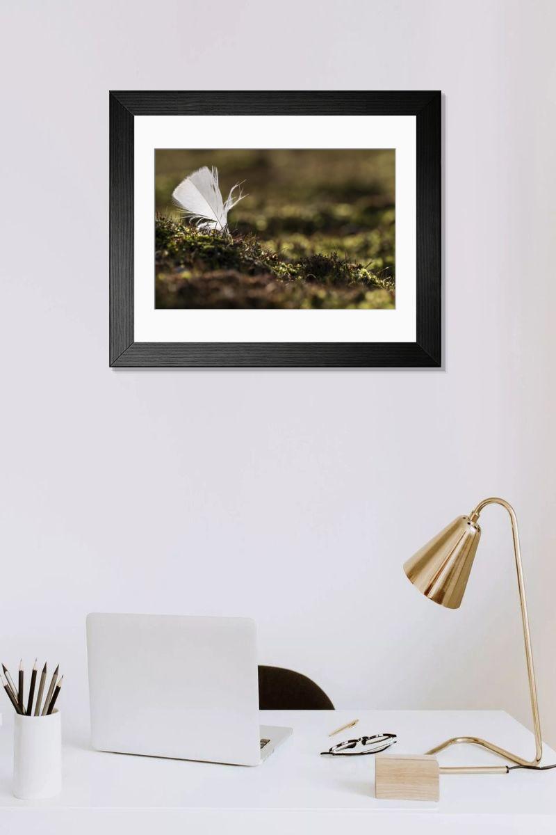 Shown hanging in a room: Modern 14"x12" (36x31cm)