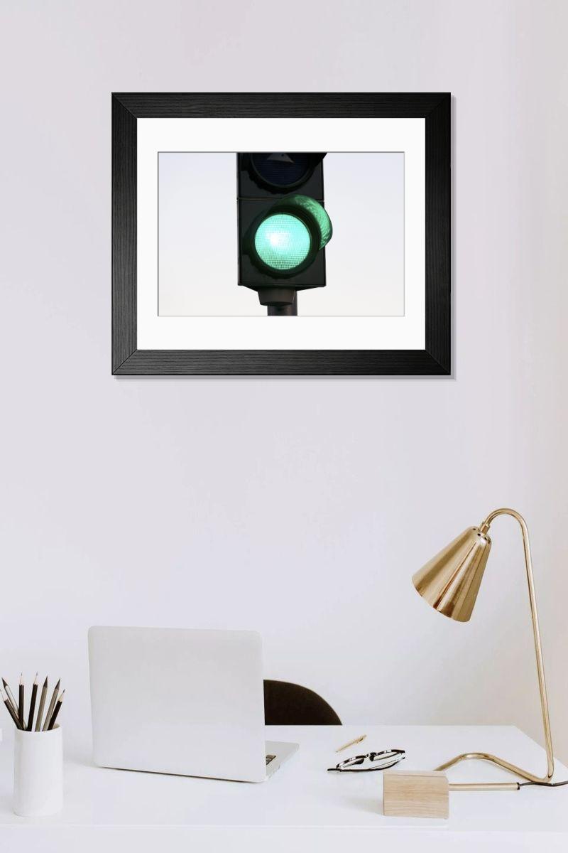 Shown hanging in a room: Modern 14"x12" (36x31cm)