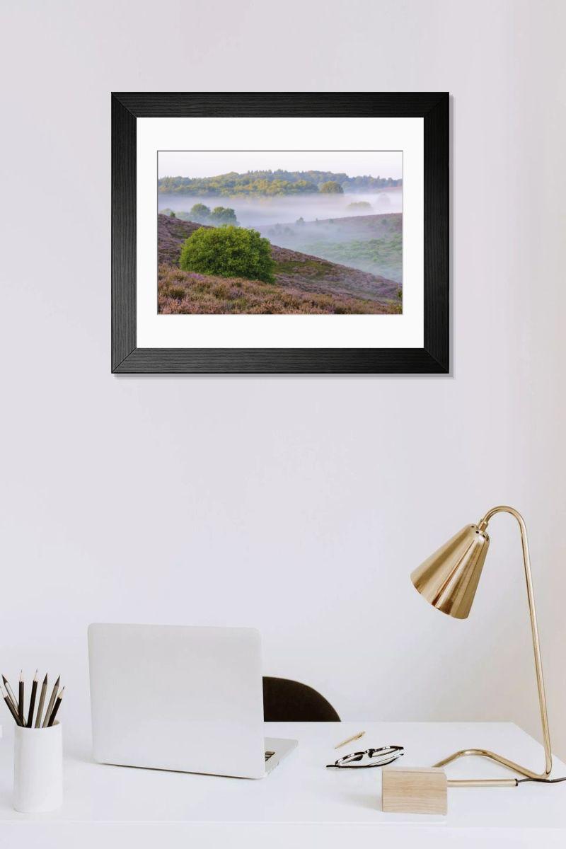 Shown hanging in a room: Modern 14"x12" (36x31cm)