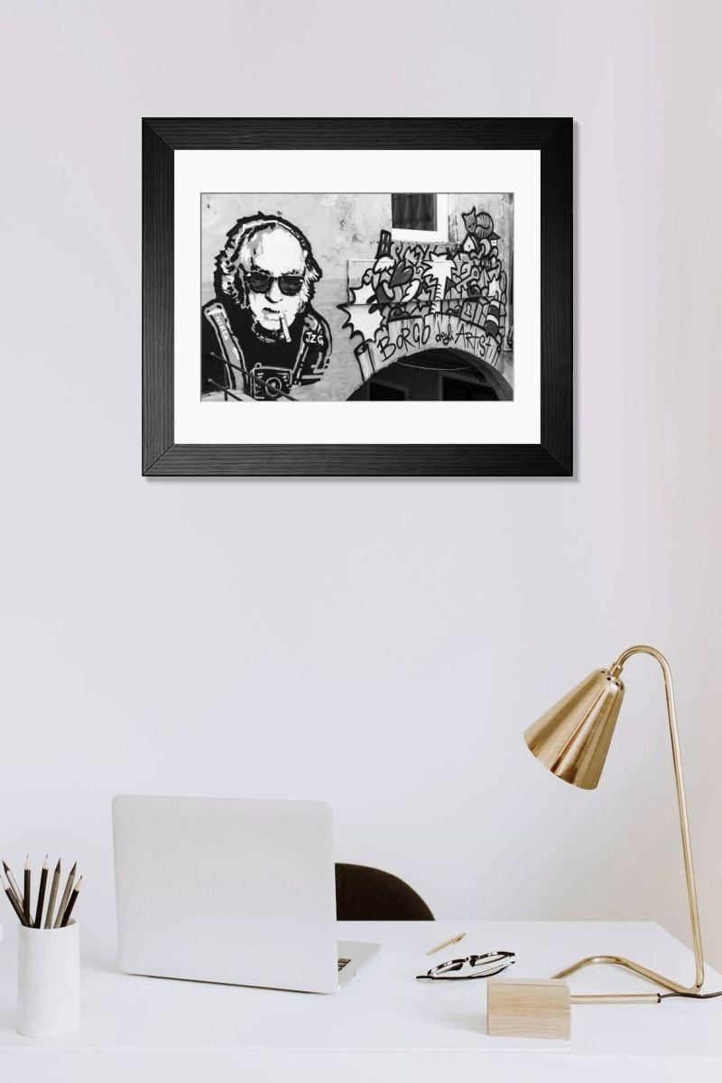 Shown hanging in a room: Modern 14"x12" (36x31cm)