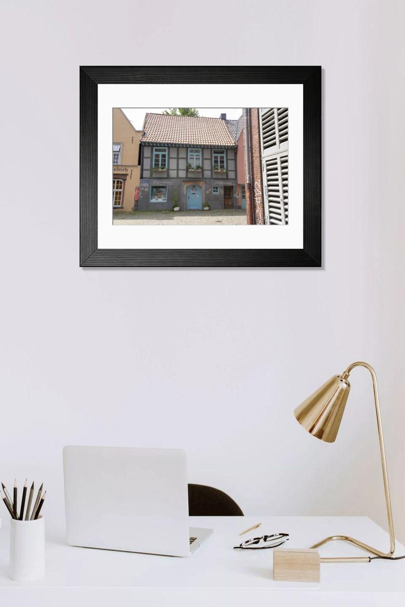Shown hanging in a room: Modern 14"x12" (36x31cm)