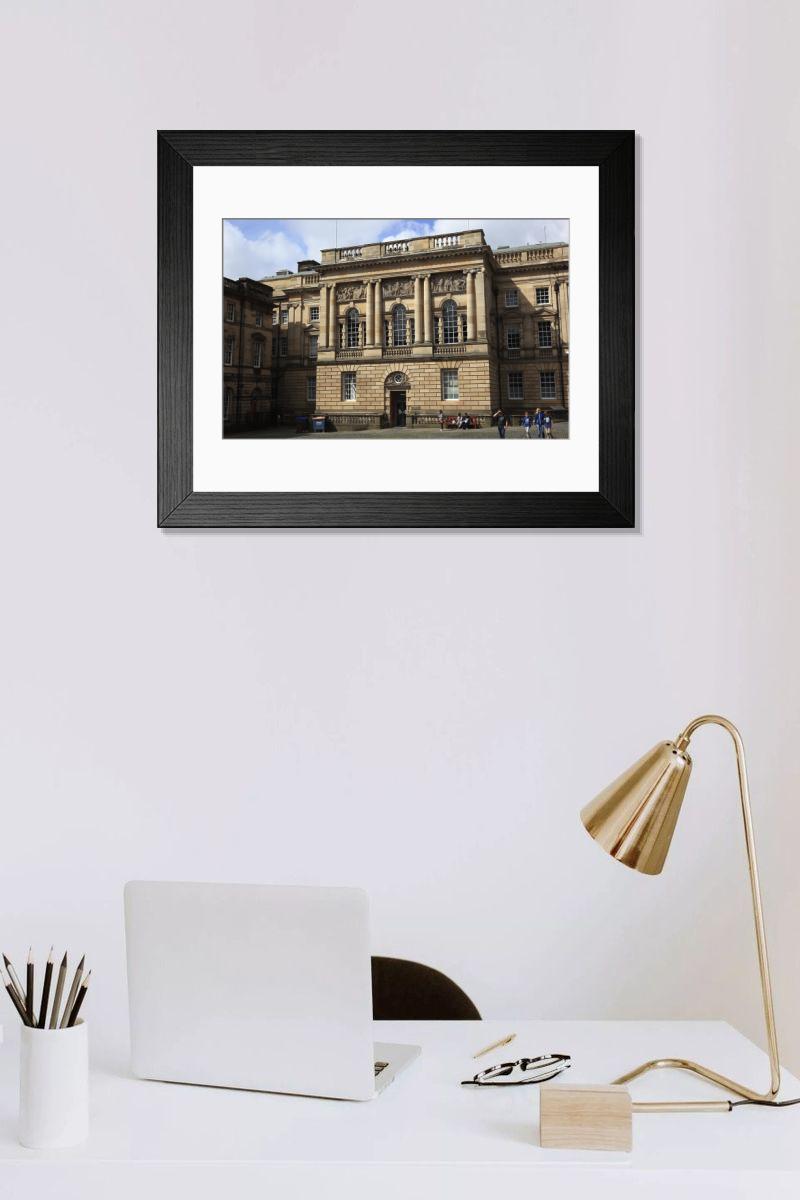 Shown hanging in a room: Modern 14"x12" (36x31cm)