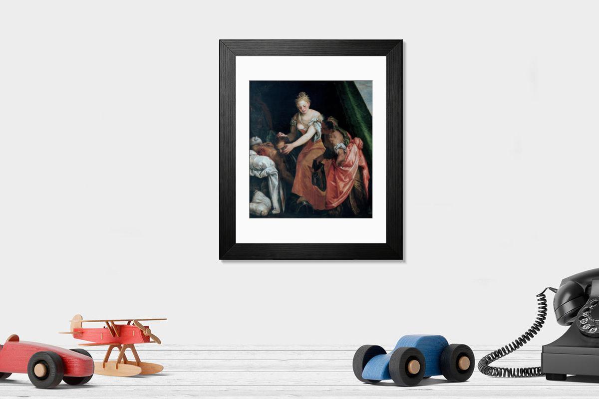 Shown hanging in a room: Modern 14"x12" (36x31cm)