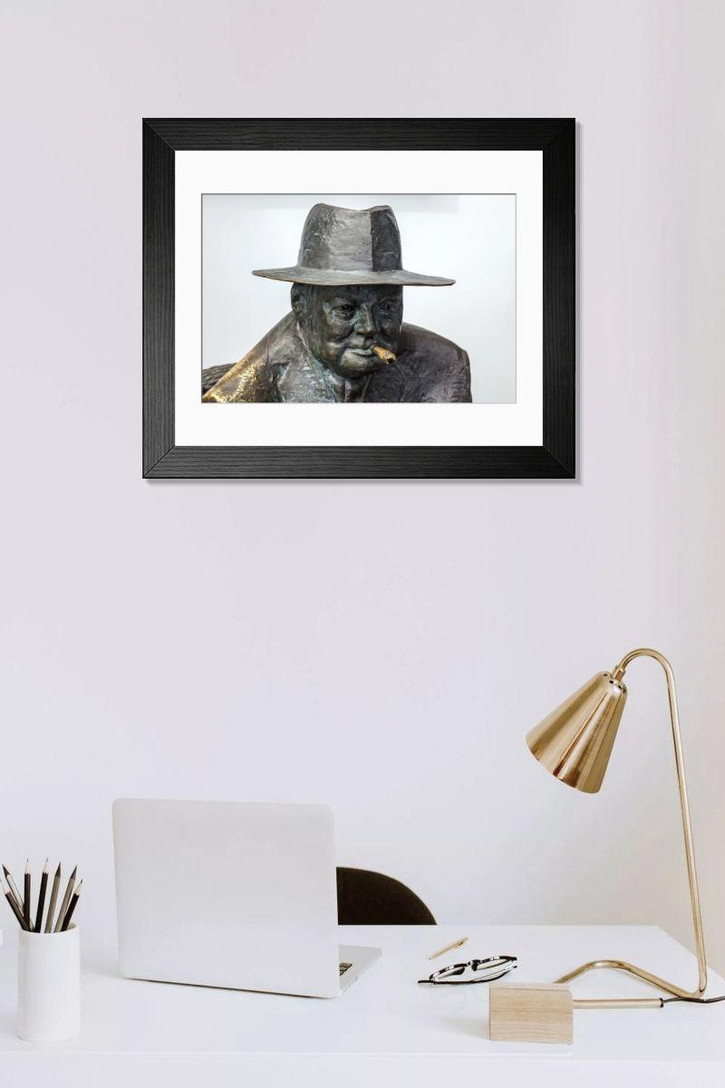 Shown hanging in a room: Modern 14"x12" (36x31cm)