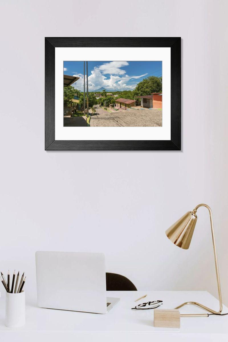 Shown hanging in a room: Modern 14"x12" (36x31cm)